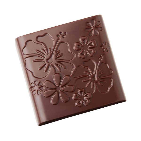 Carree plat fleurs